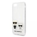 Karl Lagerfeld Etui ochronne na telefon Karl Lagerfeld KLHCI8CKTR do Apple iPhone 7/8/ SE 2020/2022 hardcase Transparent Karl & Choupette