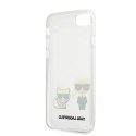 Karl Lagerfeld Etui ochronne na telefon Karl Lagerfeld KLHCI8CKTR do Apple iPhone 7/8/ SE 2020/2022 hardcase Transparent Karl & Choupette