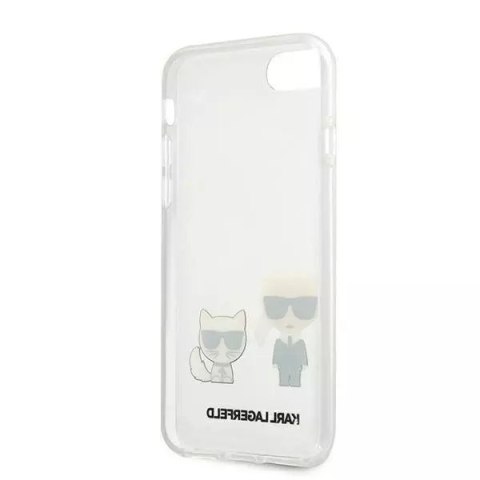 Karl Lagerfeld Etui ochronne na telefon Karl Lagerfeld KLHCI8CKTR do Apple iPhone 7/8/ SE 2020/2022 hardcase Transparent Karl & Choupette Karl Lagerfeld Etui ochronne na telefon Karl Lagerfeld KLHCI8CKTR do Apple iPhone 7/8/ SE 2020/2022 hardcase Transparent Karl & Choupette