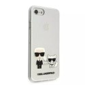 Karl Lagerfeld Etui ochronne na telefon Karl Lagerfeld KLHCI8CKTR do Apple iPhone 7/8/ SE 2020/2022 hardcase Transparent Karl & Choupette