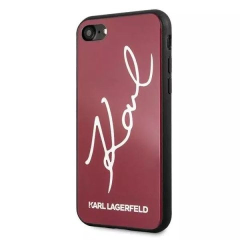 Karl Lagerfeld Etui ochronne na telefon Karl Lagerfeld KLHCI8DLKSRE do Apple iPhone 7/8/ SE 2020/2022 czerwony/red hard case Signature Glitter Karl Lagerfeld Etui ochronne na telefon Karl Lagerfeld KLHCI8DLKSRE do Apple iPhone 7/8/ SE 2020/2022 czerwony/red hard case Signature Glitter