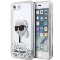 Karl Lagerfeld Etui ochronne na telefon Karl Lagerfeld KLHCI8LNKHCH do Apple iPhone 7/8/ SE 2020/2022 srebrny/silver hardcase Glitter Karl Head