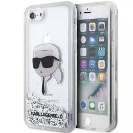 Karl Lagerfeld Etui ochronne na telefon Karl Lagerfeld KLHCI8LNKHCH do Apple iPhone 7/8/ SE 2020/2022 srebrny/silver hardcase Glitter Karl Head