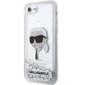 Karl Lagerfeld Etui ochronne na telefon Karl Lagerfeld KLHCI8LNKHCH do Apple iPhone 7/8/ SE 2020/2022 srebrny/silver hardcase Glitter Karl Head