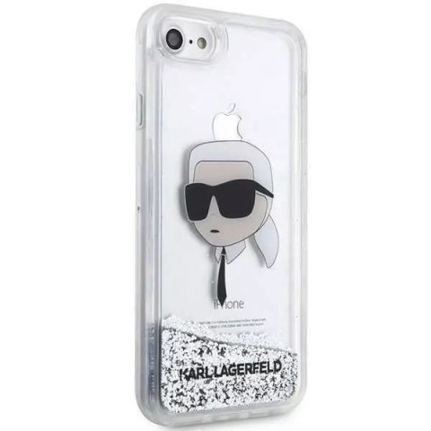 Karl Lagerfeld Etui ochronne na telefon Karl Lagerfeld KLHCI8LNKHCH do Apple iPhone 7/8/ SE 2020/2022 srebrny/silver hardcase Glitter Karl Head Karl Lagerfeld Etui ochronne na telefon Karl Lagerfeld KLHCI8LNKHCH do Apple iPhone 7/8/ SE 2020/2022 srebrny/silver hardcase Glitter Karl Head