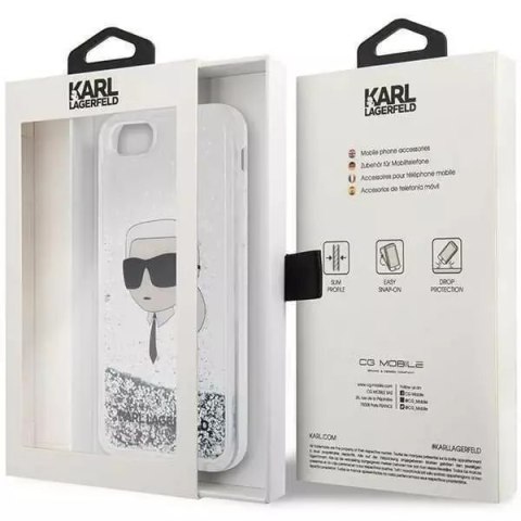 Karl Lagerfeld Etui ochronne na telefon Karl Lagerfeld KLHCI8LNKHCH do Apple iPhone 7/8/ SE 2020/2022 srebrny/silver hardcase Glitter Karl Head Karl Lagerfeld Etui ochronne na telefon Karl Lagerfeld KLHCI8LNKHCH do Apple iPhone 7/8/ SE 2020/2022 srebrny/silver hardcase Glitter Karl Head
