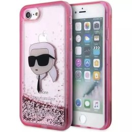 Karl Lagerfeld Etui ochronne na telefon Karl Lagerfeld KLHCI8LNKHCP do Apple iPhone 7/8/ SE 2020/2022 różowy/pink hardcase Glitter Karl Head
