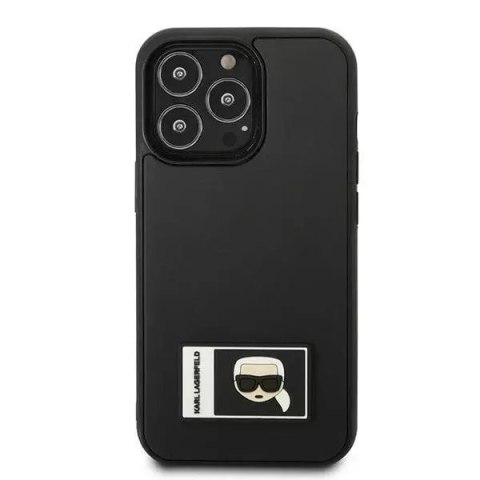 Karl Lagerfeld Etui ochronne na telefon Karl Lagerfeld KLHCP13L3DKPK do Apple iPhone 13 Pro / 13 6,1" czarny/black hardcase Ikonik Patch Karl Lagerfeld Etui ochronne na telefon Karl Lagerfeld KLHCP13L3DKPK do Apple iPhone 13 Pro / 13 6,1" czarny/black hardcase Ikonik Patch