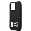 Karl Lagerfeld Etui ochronne na telefon Karl Lagerfeld KLHCP13L3DKPK do Apple iPhone 13 Pro / 13 6,1" czarny/black hardcase Ikonik Patch