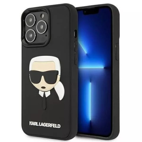 Karl Lagerfeld Etui ochronne na telefon Karl Lagerfeld KLHCP13LKH3DBK do Apple iPhone 13 Pro / 13 6,1" czarny/black hardcase 3D Rubber Karl`s H Karl Lagerfeld Etui ochronne na telefon Karl Lagerfeld KLHCP13LKH3DBK do Apple iPhone 13 Pro / 13 6,1" czarny/black hardcase 3D Rubber Karl`s H