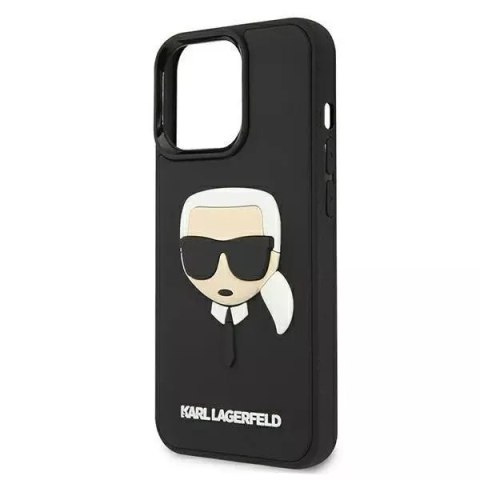 Karl Lagerfeld Etui ochronne na telefon Karl Lagerfeld KLHCP13LKH3DBK do Apple iPhone 13 Pro / 13 6,1" czarny/black hardcase 3D Rubber Karl`s H Karl Lagerfeld Etui ochronne na telefon Karl Lagerfeld KLHCP13LKH3DBK do Apple iPhone 13 Pro / 13 6,1" czarny/black hardcase 3D Rubber Karl`s H
