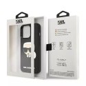 Karl Lagerfeld Etui ochronne na telefon Karl Lagerfeld KLHCP13LKH3DBK do Apple iPhone 13 Pro / 13 6,1" czarny/black hardcase 3D Rubber Karl`s H