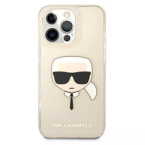 Karl Lagerfeld Etui ochronne na telefon Karl Lagerfeld KLHCP13LKHTUGLGO do Apple iPhone 13 Pro / 13 6,1" złoty/gold hardcase Glitter Karl`s Hea Karl Lagerfeld Etui ochronne na telefon Karl Lagerfeld KLHCP13LKHTUGLGO do Apple iPhone 13 Pro / 13 6,1" złoty/gold hardcase Glitter Karl`s Hea