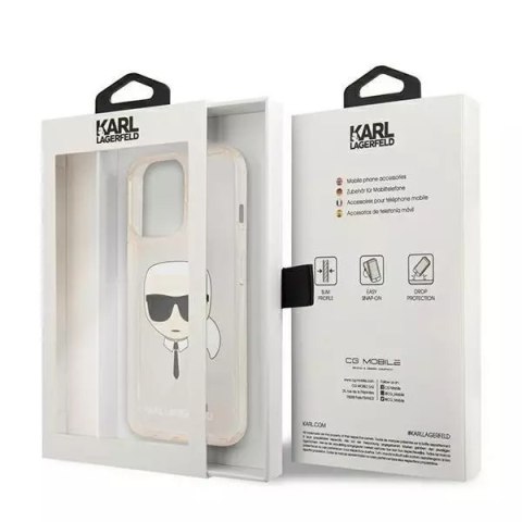 Karl Lagerfeld Etui ochronne na telefon Karl Lagerfeld KLHCP13LKHTUGLGO do Apple iPhone 13 Pro / 13 6,1" złoty/gold hardcase Glitter Karl`s Hea Karl Lagerfeld Etui ochronne na telefon Karl Lagerfeld KLHCP13LKHTUGLGO do Apple iPhone 13 Pro / 13 6,1" złoty/gold hardcase Glitter Karl`s Hea