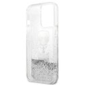 Karl Lagerfeld Etui ochronne na telefon Karl Lagerfeld KLHCP13LKICGLS do Apple iPhone 13 Pro / 13 6,1" srebrny/silver hardcase Liquid Glitter K