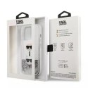 Karl Lagerfeld Etui ochronne na telefon Karl Lagerfeld KLHCP13LKICGLS do Apple iPhone 13 Pro / 13 6,1" srebrny/silver hardcase Liquid Glitter K