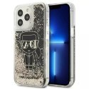 Karl Lagerfeld Etui ochronne na telefon Karl Lagerfeld KLHCP13LLGGKBK do Apple iPhone 13 Pro / 13 6,1" czarny/black hardcase Liquid Glitter Gat