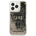 Karl Lagerfeld Etui ochronne na telefon Karl Lagerfeld KLHCP13LLGGKBK do Apple iPhone 13 Pro / 13 6,1" czarny/black hardcase Liquid Glitter Gat