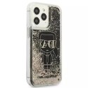 Karl Lagerfeld Etui ochronne na telefon Karl Lagerfeld KLHCP13LLGGKBK do Apple iPhone 13 Pro / 13 6,1" czarny/black hardcase Liquid Glitter Gat