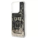 Karl Lagerfeld Etui ochronne na telefon Karl Lagerfeld KLHCP13LLGGKBK do Apple iPhone 13 Pro / 13 6,1" czarny/black hardcase Liquid Glitter Gat