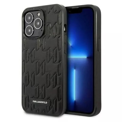 Karl Lagerfeld Etui ochronne na telefon Karl Lagerfeld KLHCP13LMNMP1K do Apple iPhone 13 Pro / 13 6,1" hardcase czarny/black Monogram Plaque Karl Lagerfeld Etui ochronne na telefon Karl Lagerfeld KLHCP13LMNMP1K do Apple iPhone 13 Pro / 13 6,1" hardcase czarny/black Monogram Plaque