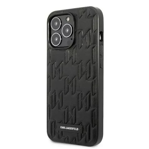 Karl Lagerfeld Etui ochronne na telefon Karl Lagerfeld KLHCP13LMNMP1K do Apple iPhone 13 Pro / 13 6,1" hardcase czarny/black Monogram Plaque Karl Lagerfeld Etui ochronne na telefon Karl Lagerfeld KLHCP13LMNMP1K do Apple iPhone 13 Pro / 13 6,1" hardcase czarny/black Monogram Plaque