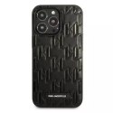 Karl Lagerfeld Etui ochronne na telefon Karl Lagerfeld KLHCP13LMNMP1K do Apple iPhone 13 Pro / 13 6,1" hardcase czarny/black Monogram Plaque