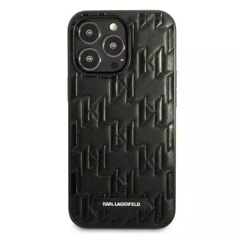 Karl Lagerfeld Etui ochronne na telefon Karl Lagerfeld KLHCP13LMNMP1K do Apple iPhone 13 Pro / 13 6,1" hardcase czarny/black Monogram Plaque Karl Lagerfeld Etui ochronne na telefon Karl Lagerfeld KLHCP13LMNMP1K do Apple iPhone 13 Pro / 13 6,1" hardcase czarny/black Monogram Plaque