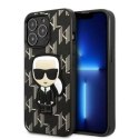Karl Lagerfeld Etui ochronne na telefon Karl Lagerfeld KLHCP13LPMNIKBK do Apple iPhone 13 Pro / 13 6,1" hardcase czarny/black Monogram Ikonik P
