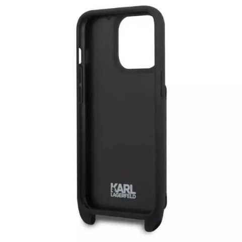 Karl Lagerfeld Etui ochronne na telefon Karl Lagerfeld KLHCP13LSAKHPK do Apple iPhone 13 Pro / 13 6,1" hardcase Saffiano Metal Karl Head Karl Lagerfeld Etui ochronne na telefon Karl Lagerfeld KLHCP13LSAKHPK do Apple iPhone 13 Pro / 13 6,1" hardcase Saffiano Metal Karl Head