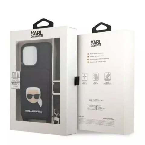 Karl Lagerfeld Etui ochronne na telefon Karl Lagerfeld KLHCP13LSAKHPK do Apple iPhone 13 Pro / 13 6,1" hardcase Saffiano Metal Karl Head Karl Lagerfeld Etui ochronne na telefon Karl Lagerfeld KLHCP13LSAKHPK do Apple iPhone 13 Pro / 13 6,1" hardcase Saffiano Metal Karl Head