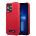 Karl Lagerfeld Etui ochronne na telefon Karl Lagerfeld KLHCP13LSLMP1R do Apple iPhone 13 Pro / 13 6,1" hardcase czerwony/red Silicone Plaque