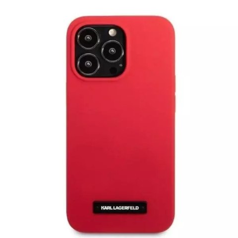 Karl Lagerfeld Etui ochronne na telefon Karl Lagerfeld KLHCP13LSLMP1R do Apple iPhone 13 Pro / 13 6,1" hardcase czerwony/red Silicone Plaque Karl Lagerfeld Etui ochronne na telefon Karl Lagerfeld KLHCP13LSLMP1R do Apple iPhone 13 Pro / 13 6,1" hardcase czerwony/red Silicone Plaque