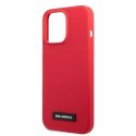 Karl Lagerfeld Etui ochronne na telefon Karl Lagerfeld KLHCP13LSLMP1R do Apple iPhone 13 Pro / 13 6,1" hardcase czerwony/red Silicone Plaque