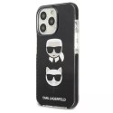 Karl Lagerfeld Etui ochronne na telefon Karl Lagerfeld KLHCP13LTPE2TK do Apple iPhone 13 Pro / 13 6,1" hardcase czarny/black Karl&Choupette Hea