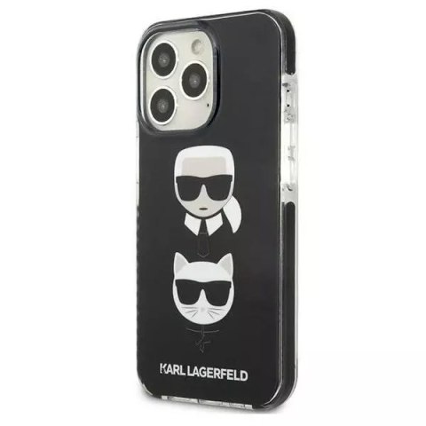 Karl Lagerfeld Etui ochronne na telefon Karl Lagerfeld KLHCP13LTPE2TK do Apple iPhone 13 Pro / 13 6,1" hardcase czarny/black Karl&Choupette Hea Karl Lagerfeld Etui ochronne na telefon Karl Lagerfeld KLHCP13LTPE2TK do Apple iPhone 13 Pro / 13 6,1" hardcase czarny/black Karl&Choupette Hea