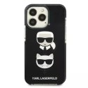 Karl Lagerfeld Etui ochronne na telefon Karl Lagerfeld KLHCP13LTPE2TK do Apple iPhone 13 Pro / 13 6,1" hardcase czarny/black Karl&Choupette Hea