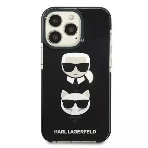 Karl Lagerfeld Etui ochronne na telefon Karl Lagerfeld KLHCP13LTPE2TK do Apple iPhone 13 Pro / 13 6,1" hardcase czarny/black Karl&Choupette Hea Karl Lagerfeld Etui ochronne na telefon Karl Lagerfeld KLHCP13LTPE2TK do Apple iPhone 13 Pro / 13 6,1" hardcase czarny/black Karl&Choupette Hea