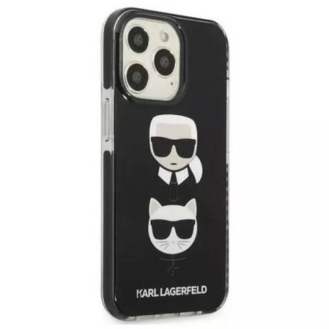 Karl Lagerfeld Etui ochronne na telefon Karl Lagerfeld KLHCP13LTPE2TK do Apple iPhone 13 Pro / 13 6,1" hardcase czarny/black Karl&Choupette Hea Karl Lagerfeld Etui ochronne na telefon Karl Lagerfeld KLHCP13LTPE2TK do Apple iPhone 13 Pro / 13 6,1" hardcase czarny/black Karl&Choupette Hea