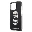 Karl Lagerfeld Etui ochronne na telefon Karl Lagerfeld KLHCP13LTPE2TK do Apple iPhone 13 Pro / 13 6,1" hardcase czarny/black Karl&Choupette Hea