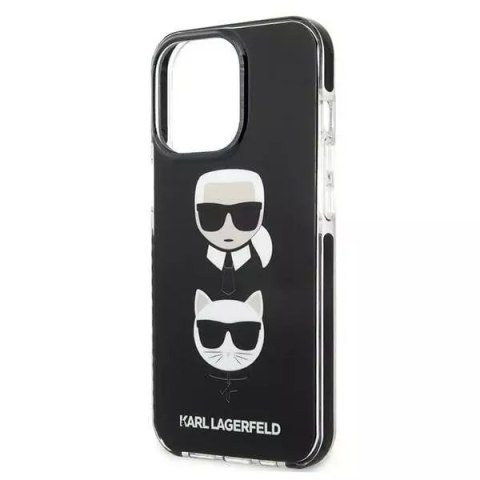 Karl Lagerfeld Etui ochronne na telefon Karl Lagerfeld KLHCP13LTPE2TK do Apple iPhone 13 Pro / 13 6,1" hardcase czarny/black Karl&Choupette Hea Karl Lagerfeld Etui ochronne na telefon Karl Lagerfeld KLHCP13LTPE2TK do Apple iPhone 13 Pro / 13 6,1" hardcase czarny/black Karl&Choupette Hea