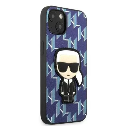 Karl Lagerfeld Etui ochronne na telefon Karl Lagerfeld KLHCP13MPMNIKBL do Apple iPhone 13 6,1" hardcase niebieski/blue Monogram Ikonik Patch Karl Lagerfeld Etui ochronne na telefon Karl Lagerfeld KLHCP13MPMNIKBL do Apple iPhone 13 6,1" hardcase niebieski/blue Monogram Ikonik Patch