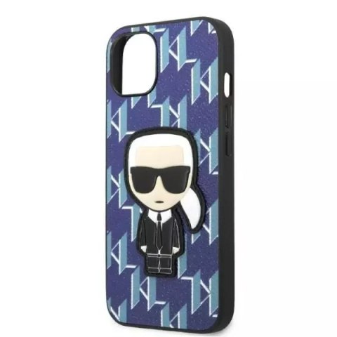 Karl Lagerfeld Etui ochronne na telefon Karl Lagerfeld KLHCP13MPMNIKBL do Apple iPhone 13 6,1" hardcase niebieski/blue Monogram Ikonik Patch Karl Lagerfeld Etui ochronne na telefon Karl Lagerfeld KLHCP13MPMNIKBL do Apple iPhone 13 6,1" hardcase niebieski/blue Monogram Ikonik Patch