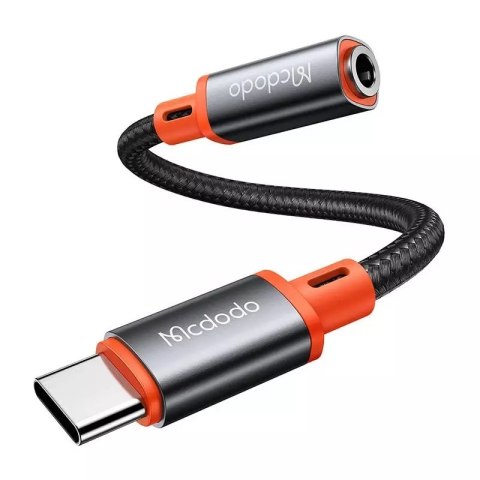 Mcdodo Adapter audio USB-C do AUX mini jack 3.5mm Mcdodo CA-7561, DAC, 0.11m (czarny) Mcdodo Adapter audio USB-C do AUX mini jack 3.5mm Mcdodo CA-7561, DAC, 0.11m (czarny)