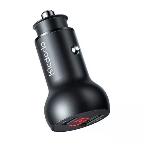 Mcdodo Ładowarka samochodowa Mcdodo CC-7030, USB + USB-C, z wyświetlaczem, 45W (czarna) Mcdodo Ładowarka samochodowa Mcdodo CC-7030, USB + USB-C, z wyświetlaczem, 45W (czarna)