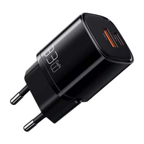 Mcdodo Ładowarka sieciowa Mcdodo Nano GaN CH-0151, USB + USB-C, 33W (czarna) Mcdodo Ładowarka sieciowa Mcdodo Nano GaN CH-0151, USB + USB-C, 33W (czarna)