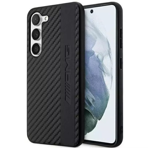 Mercedes Etui AMG do Samsung Galaxy S23+ Plus HardCase Carbon Stripe&Embossed czarny Mercedes Etui AMG do Samsung Galaxy S23+ Plus HardCase Carbon Stripe&Embossed czarny