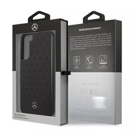 Mercedes Etui Mercedes MEHCS22MPSQBK do Galaxy S22+ S906 hardcase Leather Stars Pattern czarny/black
