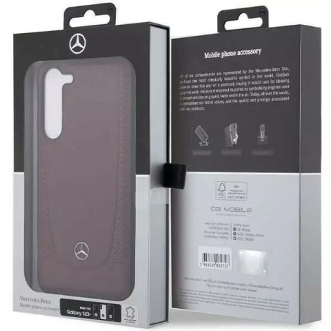 Mercedes Etui Mercedes do Samsung Galaxy S23+ Plus HardCase Leather Urban Bengale czerwony Mercedes Etui Mercedes do Samsung Galaxy S23+ Plus HardCase Leather Urban Bengale czerwony