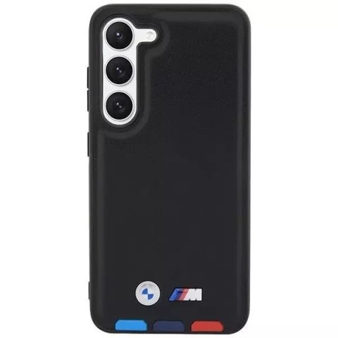 Samsung Etui BMW do Samsung Galaxy S23 Leather Stamp Tricolor czarny Samsung Etui BMW do Samsung Galaxy S23 Leather Stamp Tricolor czarny